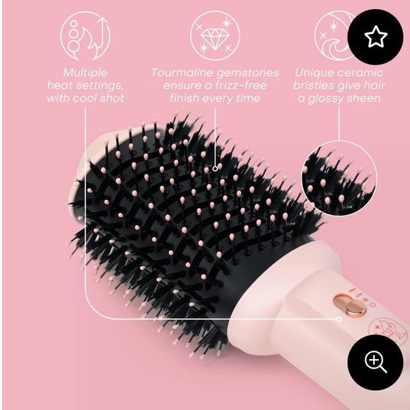 NIB- Hauteness- Premium Blowout Brush- Pearlescent White- Ceramic - Picture 10 of 17